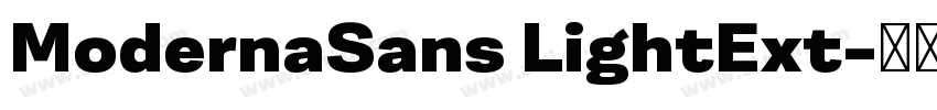 ModernaSans LightExt字体转换